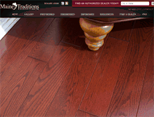 Tablet Screenshot of mainetraditionsflooring.com